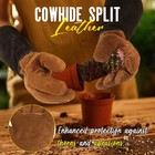 Handlandy Leather Gardening Gloves For Men   Women  Rose Pruning  Garden Glove