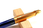 Waterman Edson Rollerball Pen Saphire Blue   Gold Trim In Box