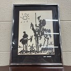 Vintage Pablo Picasso 1955 Commemorative Don Quixote Framed Print