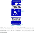 Handicap Placard Holder - Ultra Transparent Disabled Parking Permit Placard Prot