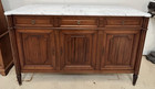 Antique French Louis Xvi Marble Top Mahogany Sideboard Buffet Enfilade 65  X 21 