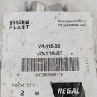 Regal Rexnord System Plast Vg-118-03  Rail Clamp Splice Sleeve 10973211 Pair 2
