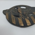 Vintage Wwii Grave Marker Bronze 6  Honorable Discharge Ruptured Duck Usa