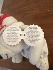Vintage Coca Cola  Polar Bear Plush Toy Bean Bag W hat   Bottle 1997 W tags