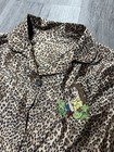 Vintage 90s Disney s Princess Embroidered Cheetah Print Sleepwear Set Size Small