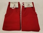 Tck Nylon 4  Solid Stirrup Sock Scarlet Red Medium Baseball Softball 2 Pair