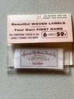 Vintage Beautiful Woven Labels -    mother     6 Brand New Clothing Labels