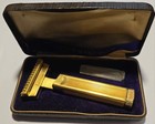 Vtg  Schick Pat  1926 Type B2 Gold-plate Repeating Razor Original Case   Blades
