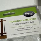 Trex Horizontal Railing Cut Rails Mounting Hardware Kit New Nos Black Pbkenhzbkt