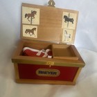 Breyer Red Wooden Tack Trunk  And Set  Horse Blanket   Leg Wraps 