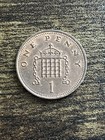 1985 Uk Great Britain 1 Penny One Cent Elizabeth Ll Actual Coin Tb4179 