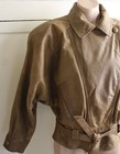 Winlit 80 s Vintage Leather Light Brown Tan Jacket Size Small