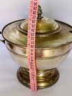 Huge Antique Vintage Silver Plated Pot Broth Bouillon Europe Signed