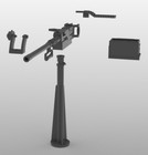 1 24 Scale Battleground M2hb 50 Cal Mg And M25 Pedestal Mount - Jeeps