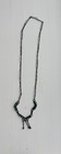 Petit Point Silver Necklace Zuni Style