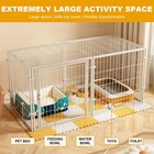 48inch Dog Pen Pet Playpen Kennel Fence Puppy Exercise Barrier Outdoor Indoor Us