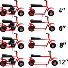 7 8  Mini Bike Frame Extension Stretch Kit 8 Inch For Baja Doodle Bug Db30 97cc