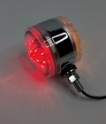 Pair 3  Led Double Face Pedestal Turn Signal Lights  Red   Amber W  Clear Lenses