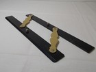 Antique  Lutz Naval Navigation Parallel Ruler 12  Ebony And Brass Parallel Ruler