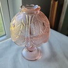 Vintage Pink Fairy Lamp Pressed Glass Made In Taiwan Grandma Cottagecore Read