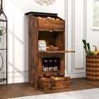 Potato Storage Bin Wood Bread Box With Lid Farmhouse Potato