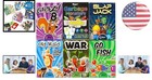 Fun   Educational Card Games Set For Kids - 6 Classic Family Games In Tin