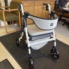Medline Premium Empower Folding Mobility Rollator Walker Memory Foam Seat 300lb