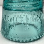 Vintage Hemingray-9 3 5  Tall Aqua Blue Glass Insulator