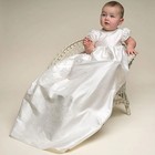 Vintage Embroidery Baby Girl Baptism Dress 1st Year Gown Infant Toddler 3 Pcs
