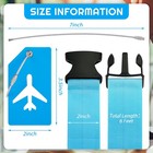 8 Pcs Luggage Straps Suitcase Tags Set For Tsa Approved  4 Travel Adjustable    