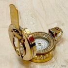 Solid Brass Pocket Military Compass Used For Navigation And Hiking