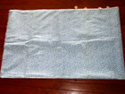 Btyd Vtg White W Tiny Blue Tulips Cotton Fabric 45 w Quilt Craft Decor Kids Doll