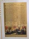 24k Gold Declaration Of Independence Framed W  Coa-   1244 Of 1776 - 15x19