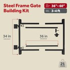 Adjust-a-gate Steel Frame Gate Kit  36 -60  Wide Opening Up To 4  High  3 Pack 