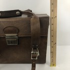Vintage 1970s Leather Homa Camera Bag Carrying Hard Case Train