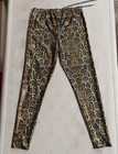 High Spots Pro Wrestling Long Tights Mma Professional Gear Snake Skin Leopard 