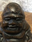 Stone Laughing Fat Buddha Art Religious Statue Wellbeing Happiness Good Luck