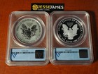 2012 S Reverse Proof Silver Eagle Anacs Rp70 Pr70 Dcam San Francisco 2 Coin Set