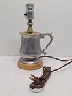 Vintage Wilton Pewter Water Jug  Mug  Table Lamp Rare