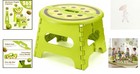 9 Inch Cute Folding Step Stool For Kids  Kiwi Green - Safe  Fun Design