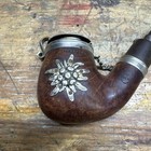 Vintage Bb   K Swiss Made Smoking Pipe Hinged Lid Flower