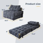 Maxyoyo Folding Sofa Bed Convertible Chair Bed With Pillow