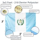 Anley Everstrong Embroidered Guatemala Flag 3x5 Ft - Polyester Guatemalan Flag