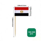 Ahfulife Egypt Flag Toothpick Flags For World Cup Decorations 100 