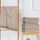  Ultra Soft 4 Pack Oversized Bath Towel Set 27x54 Inches  100  4 Pack Bath Tan