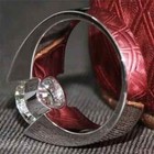 3ct Round Cut Real Moissanite Mens Engagement Wedding Ring 14k White Gold Plated