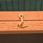 Wood Display Case   Brass Hinged W Glass Cover   Preowned   Lined   Very Nice