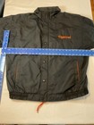 Vintage Tigercat Black Orange Insulated Jacket Tiger   Tiger Mens L 252
