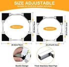 Universal Washer Dryer Stacking Kit Adjustable With Ratchet Strap 24 - 29 Inch