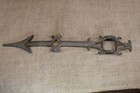 Old Weather Vane Lightning Rod Arrow Half Aluminum Folk Art Needs Tail Repaired